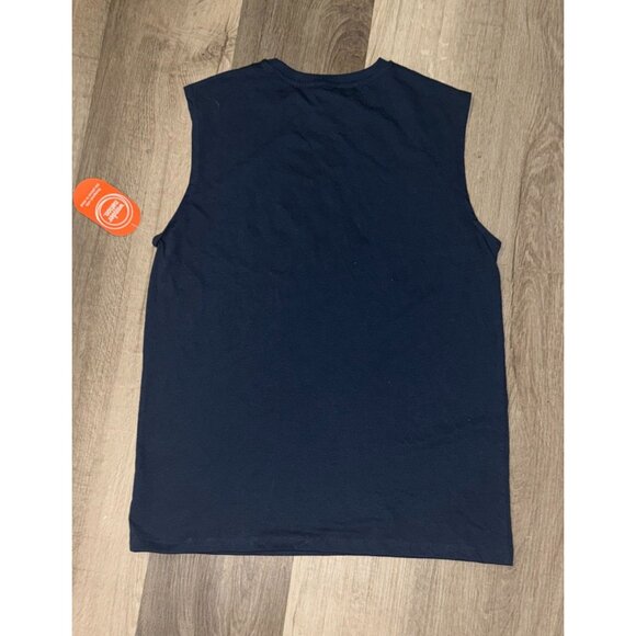 Wonder Nation Boys Shark Tank Top XXL Navy Sleeveless Tee - Picture 4 of 5